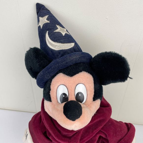 Vintage Disney Plush Sorcerer Mickey Mouse Fanntasia 17" Stuffed Animal - Picture 2 of 5